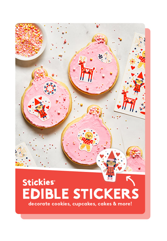 Stickies® Edible Stickers – Easy Gingerbread House Cookie