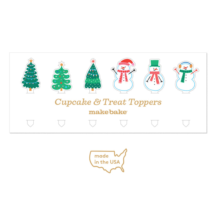 Christmas Cheer Reusable Acrylic Treat Toppers