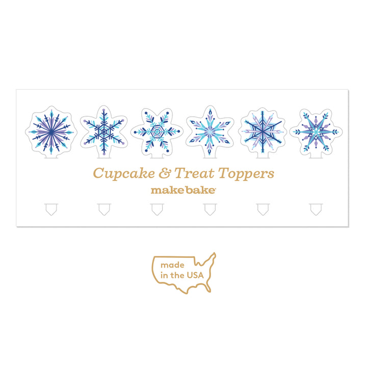 Snowfall Reusable Acrylic Treat Toppers