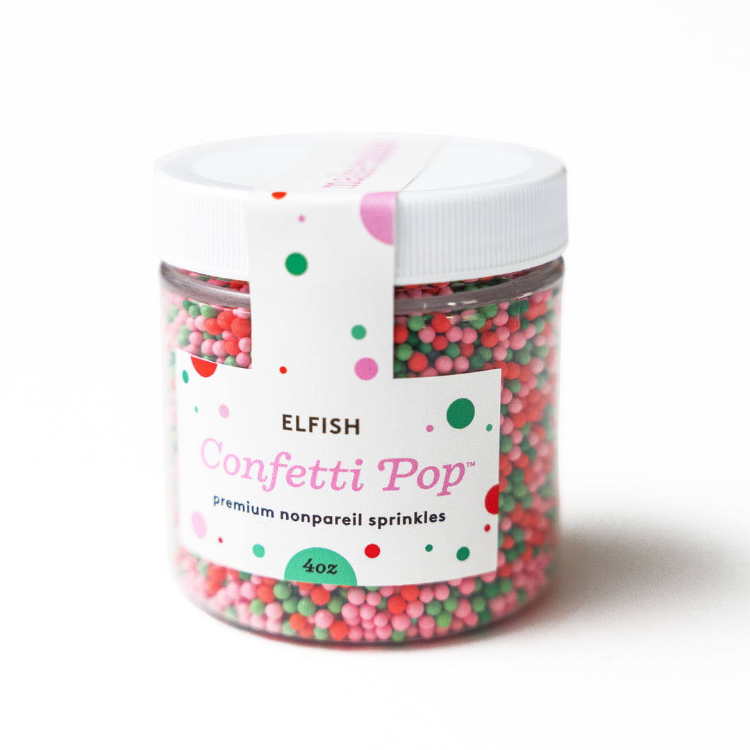 Food Allergy-Free Sprinkles in Red, Green and Pink