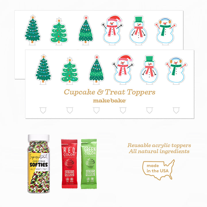 All Natural Cupcake Decorating Kit (Christmas Cheer)