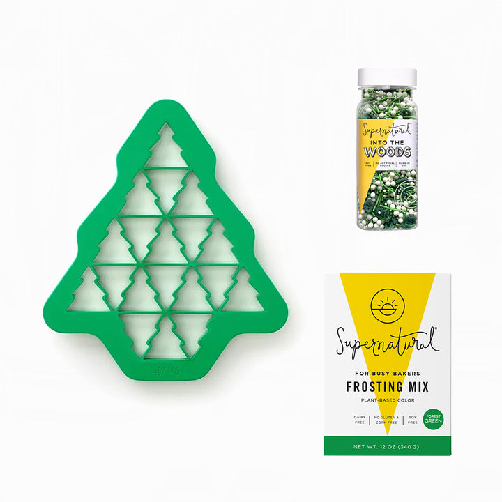 Dye-Free Christmas Tree Cookie Decorating Kit